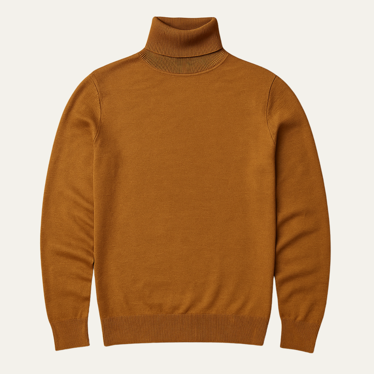 Comfy Men's Thin Knit Turtleneck Pullover Sweater - Vossary