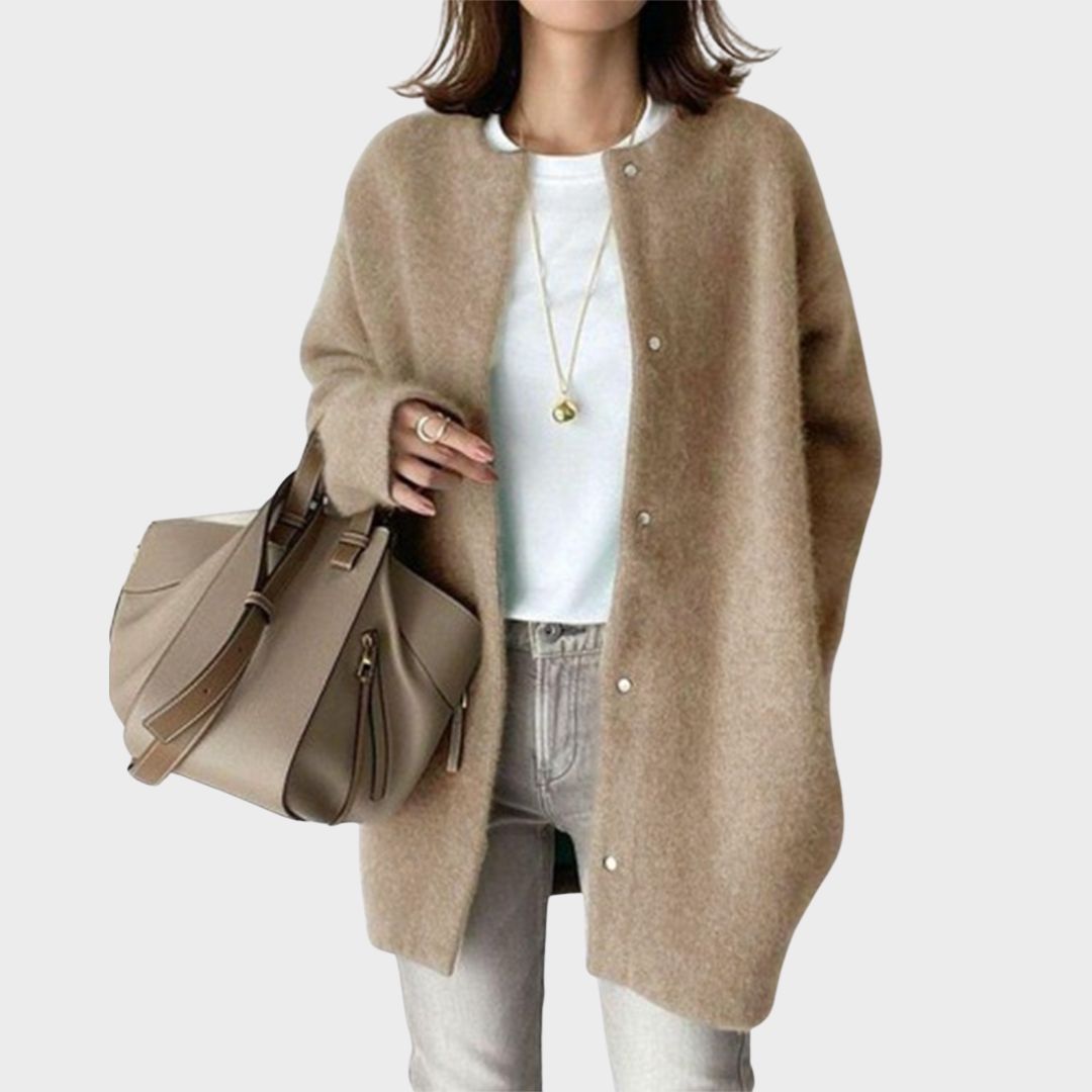 Classic Oversized Knit Cardigan - Vossary