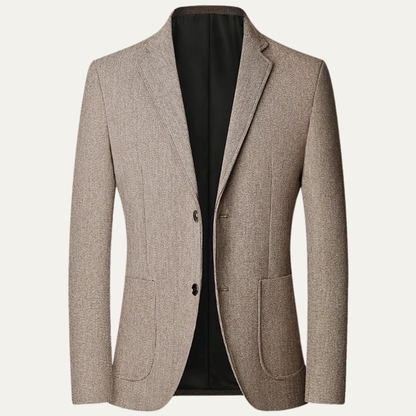 Classic Men's Fitted Long Coat