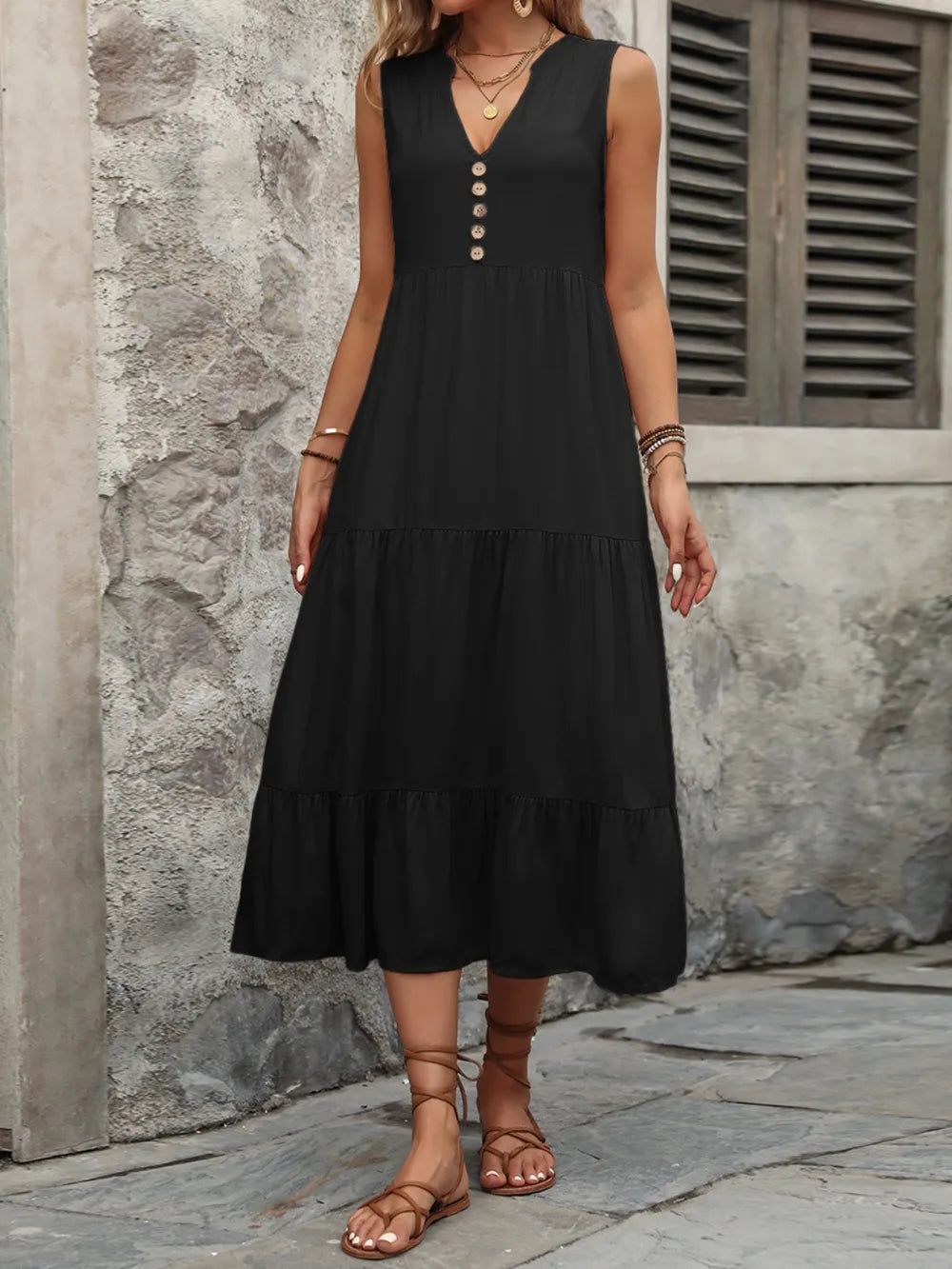 Floral Embellished Cold Shoulder Summer Dress