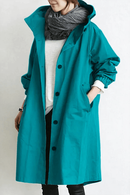 Waterproof Women's Rain Jacket - Lightweight Outdoor Cape - EasyApparels