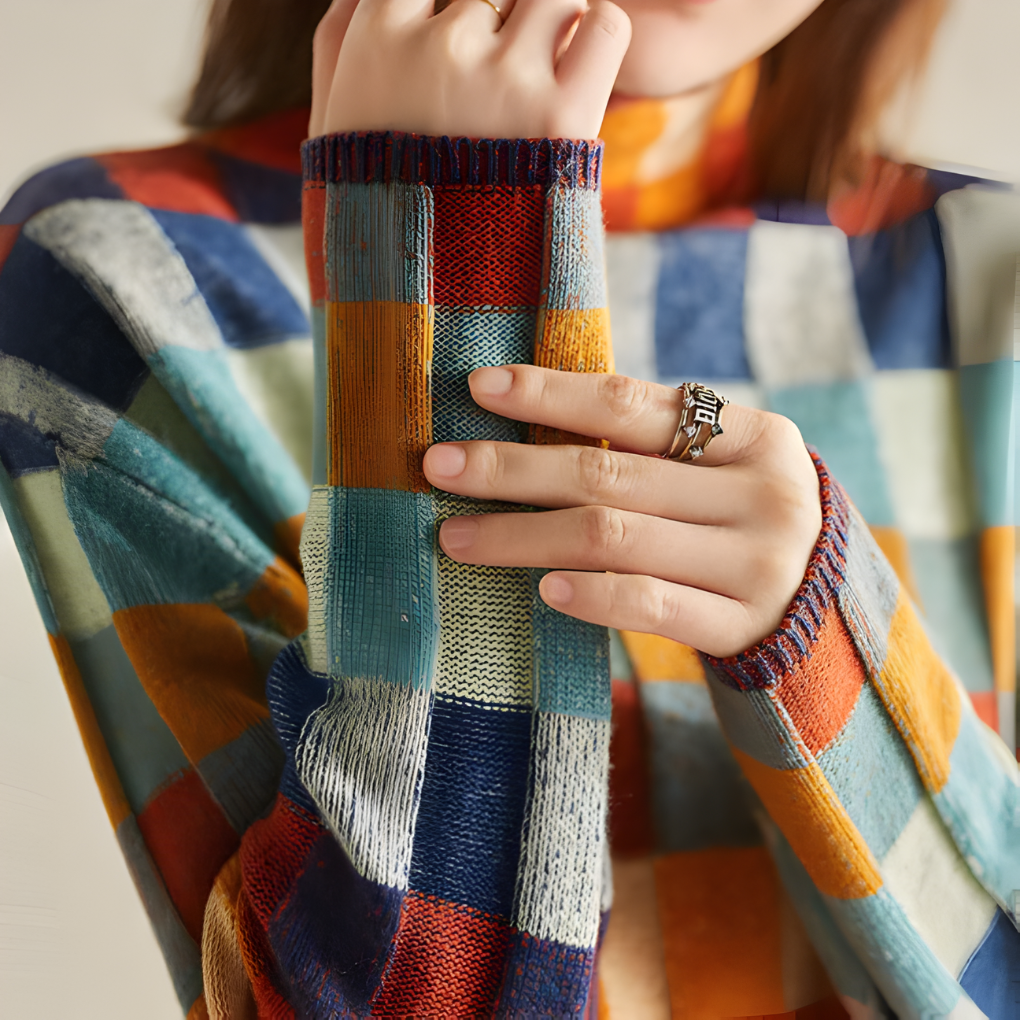 Ladies Warm Crew Neck Wool Sweater