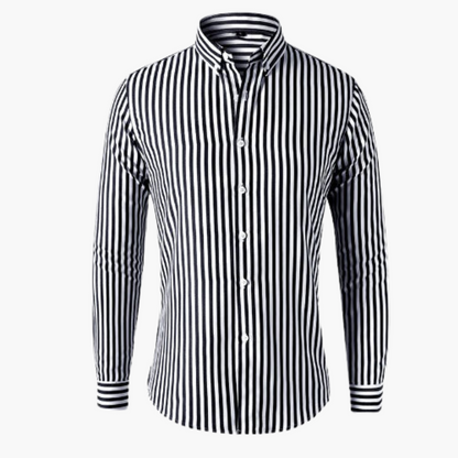 Classic Stripe Mens Button Down Shirt