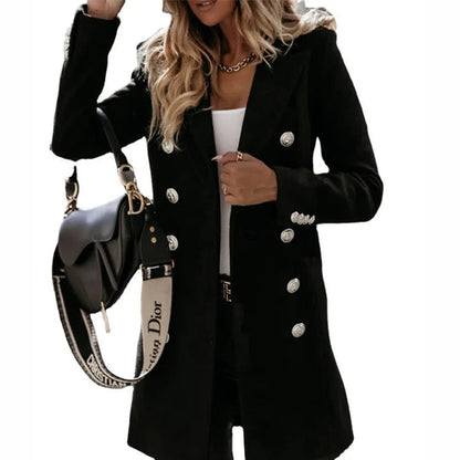 Ladies Classic Winter Overcoat