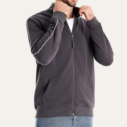 Comfortable Men's Zip Up Lightweight Windbreaker Jacket