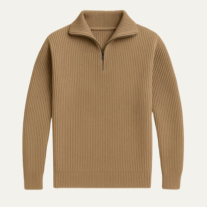 Warm Merino Wool Quarter Zip Jumper