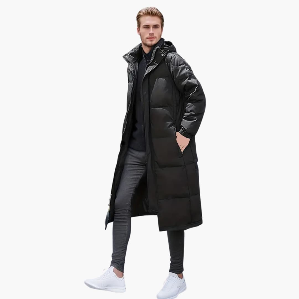 Warm Waterproof Men's Winter Coat Full Zip