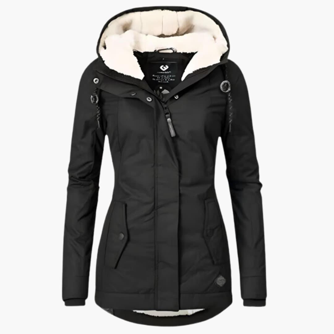 Warm Insulated Women's Parka with Pockets