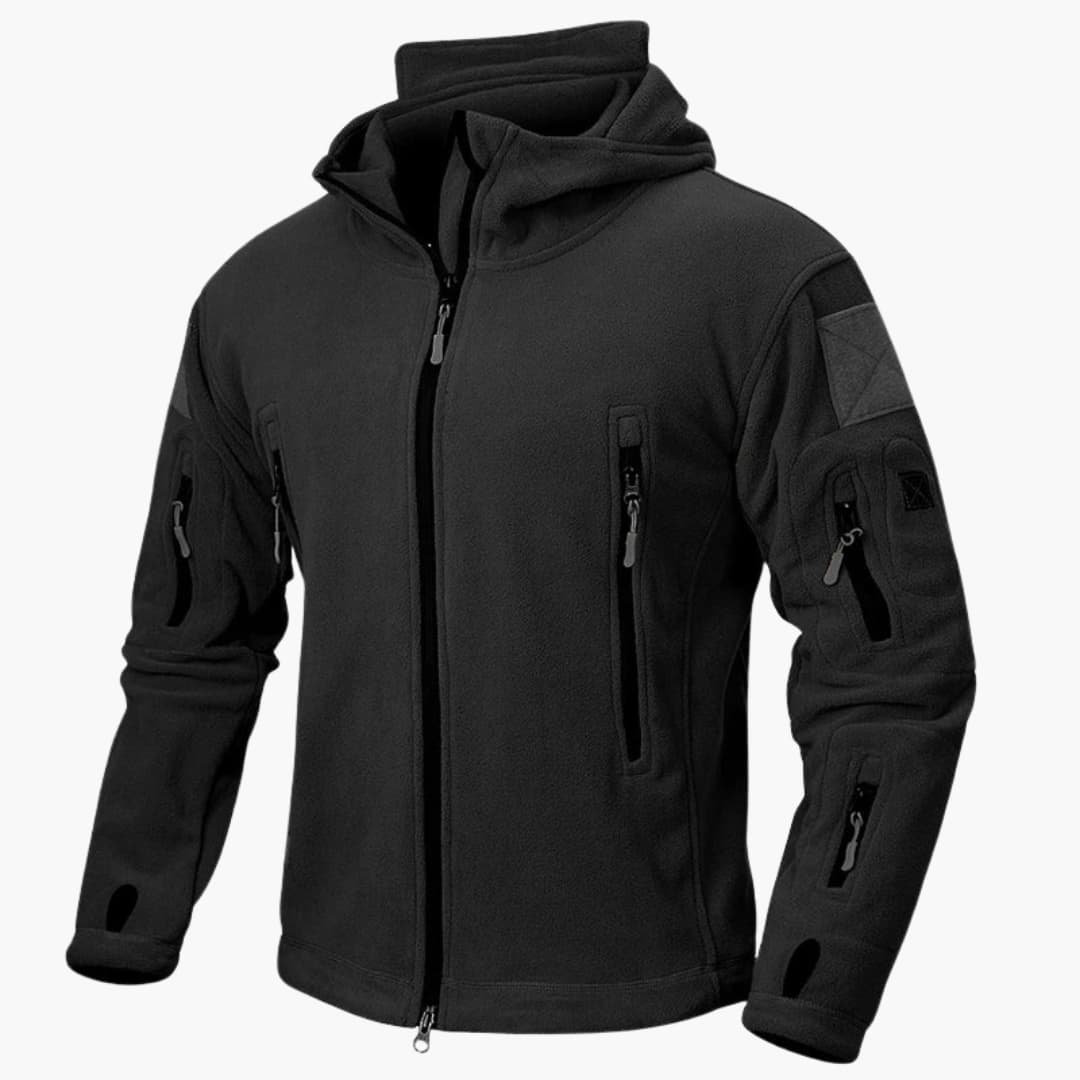 Men's Padded Hooded Jacket with Extra Pockets