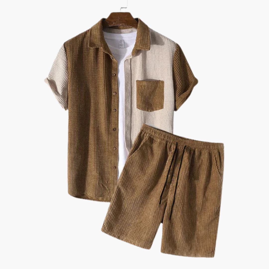 Lightweight Breathable Men's Shorts Set - Vossary
