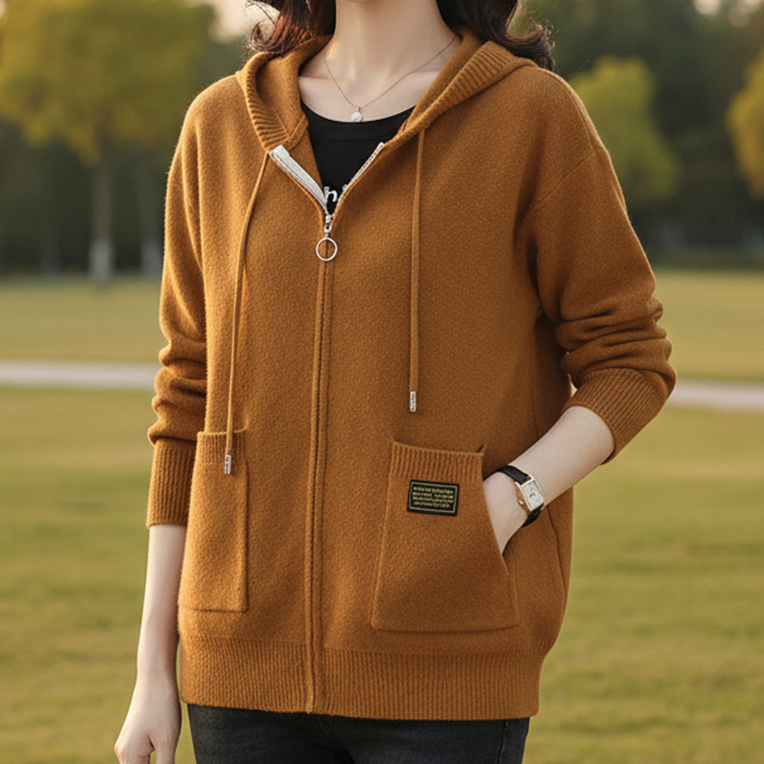 Warm Fleece Zip Up Sweatshirt