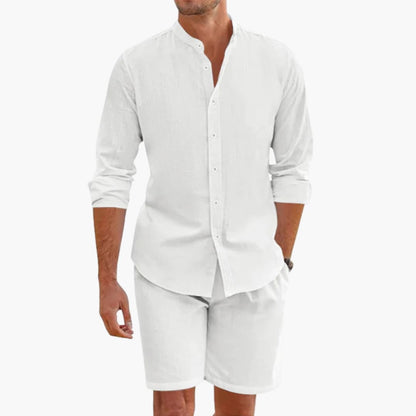 Lightweight Breathable Linen Suit Set for Men - Vossary