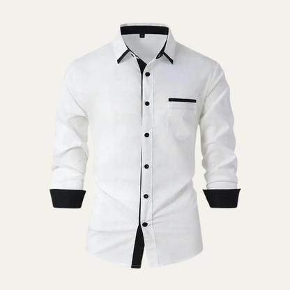 Relaxed Fit Men's Button Down Dress Shirt