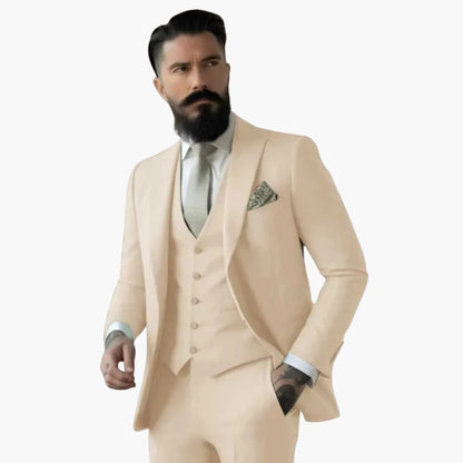 Stylish Men's Double-Breasted Suit - Vossary