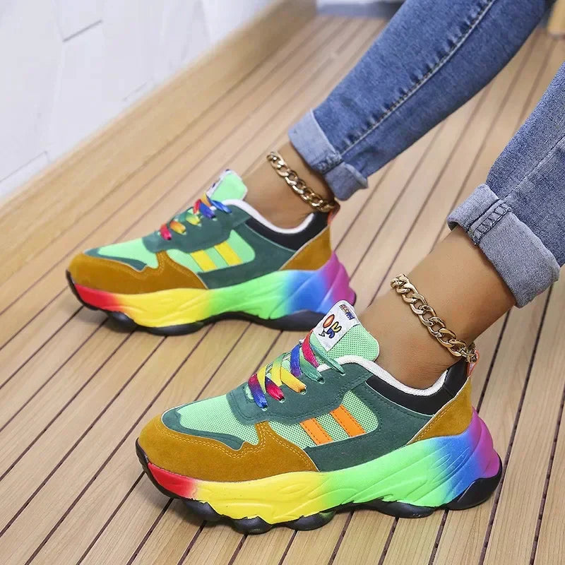 Fashionable Colorful High Top Sneakers