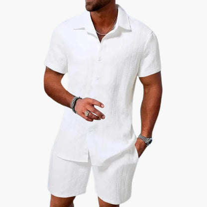 Comfortable Cotton 2-Piece Suit for Men - Vossary