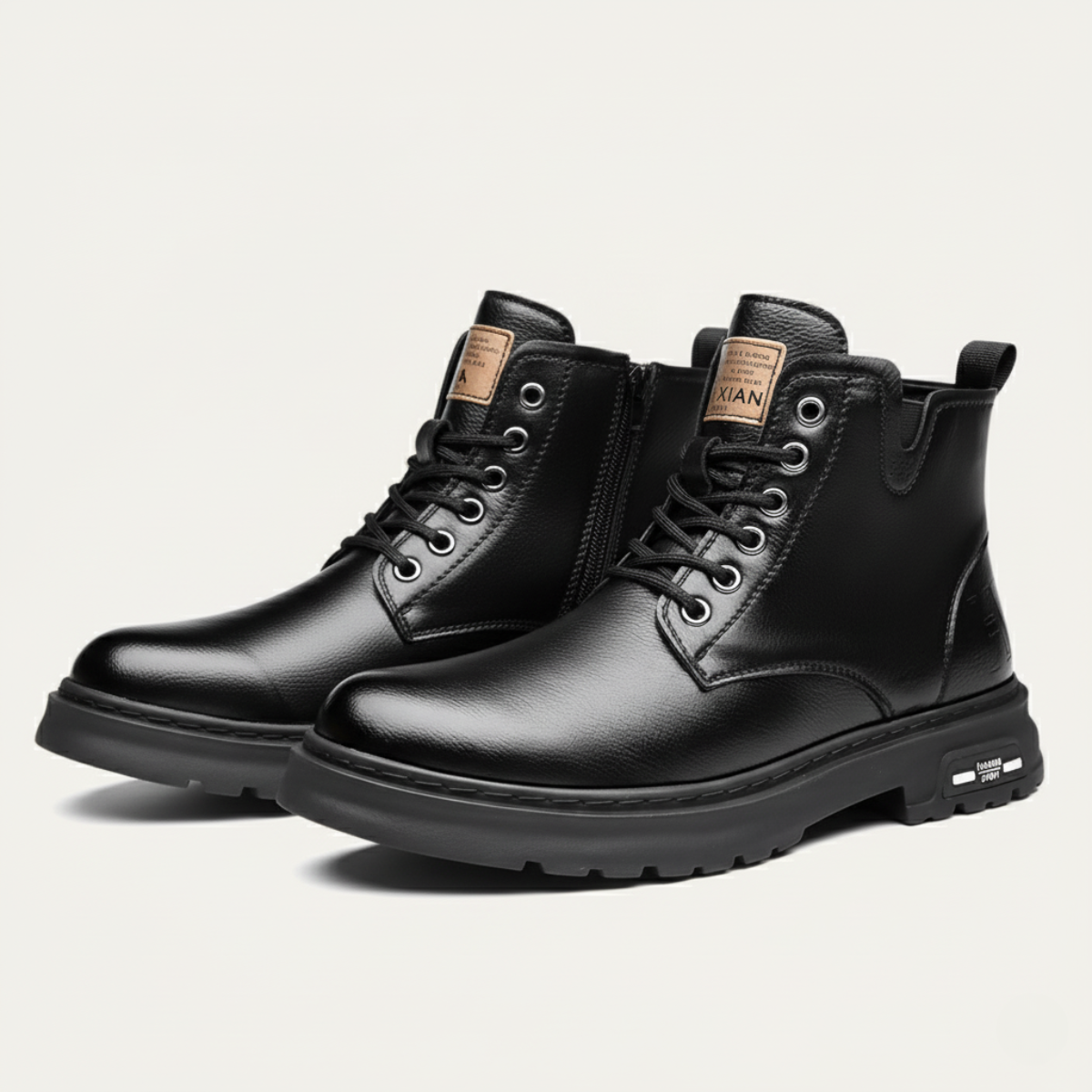 Tough Waterproof Leather Ankle Boots for Men