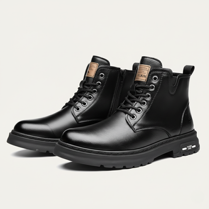 Tough Waterproof Leather Ankle Boots for Men