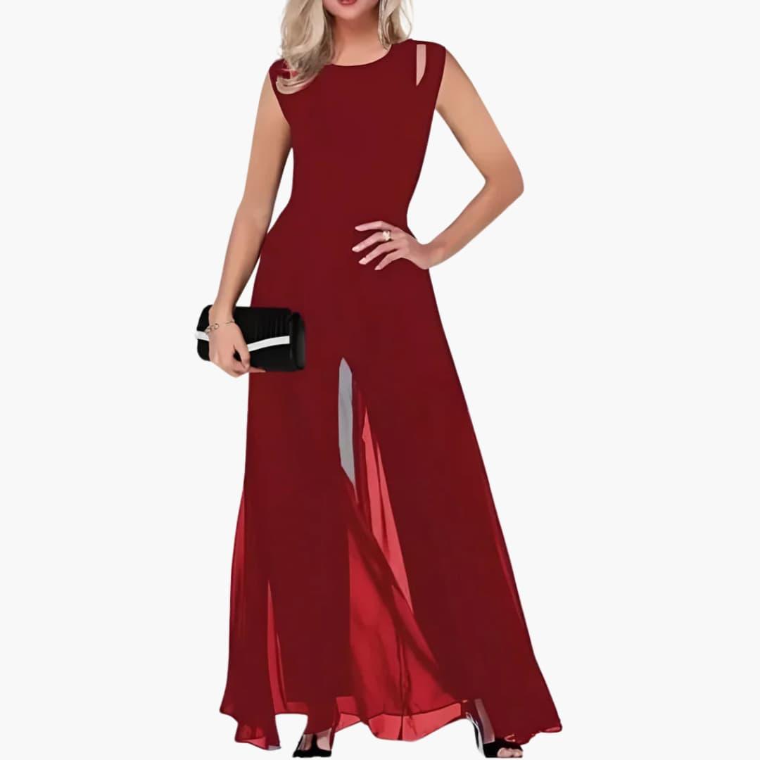 Stylish Black Floor Length Evening Gown