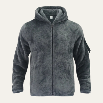Cozy Men's Fleece Hooded Winter Jacket
