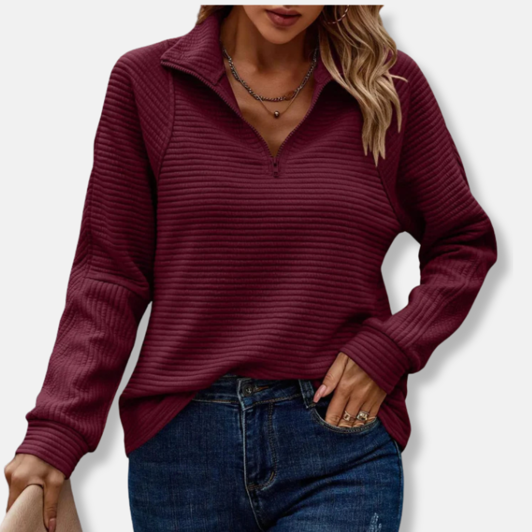 Casual Fit Crew Neck Pullover Sweater