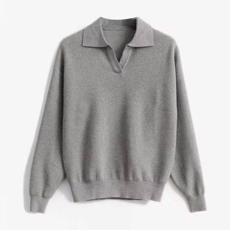 Soft Crew Neck Women's Casual Sweater - Vossary