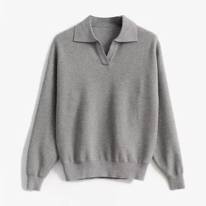 Soft Crew Neck Women's Casual Sweater - Vossary