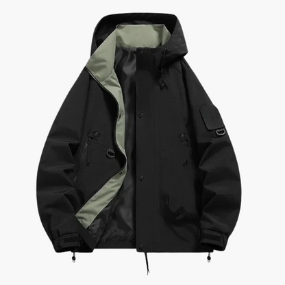 Waterproof Hoodie with Zip and Side Pockets