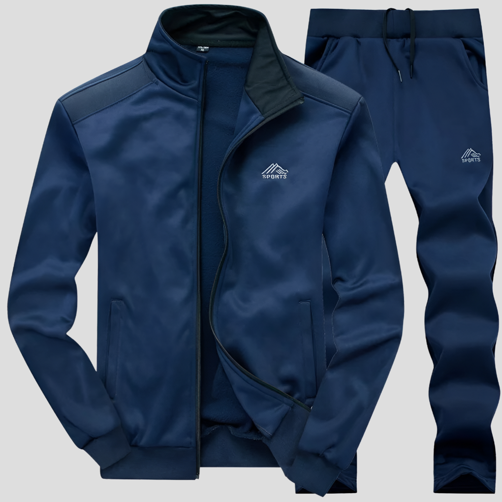 Men's Athletic Tracksuit - Comfortable Outdoor Running Set