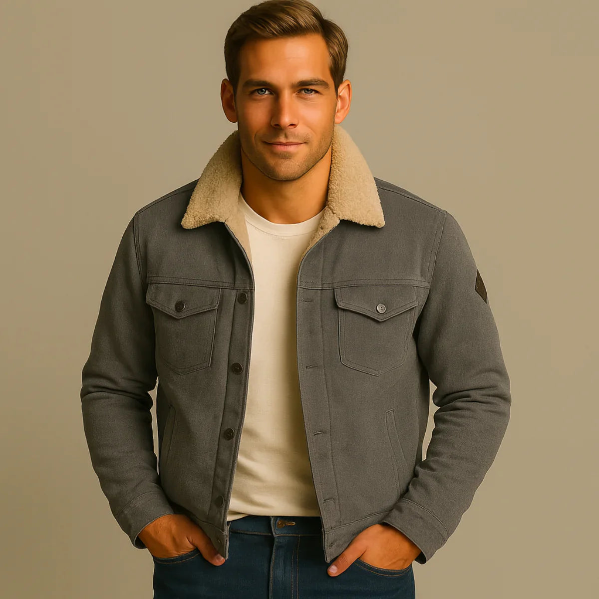 Waterproof Mens Fleece Jacket - Warm and Insulated