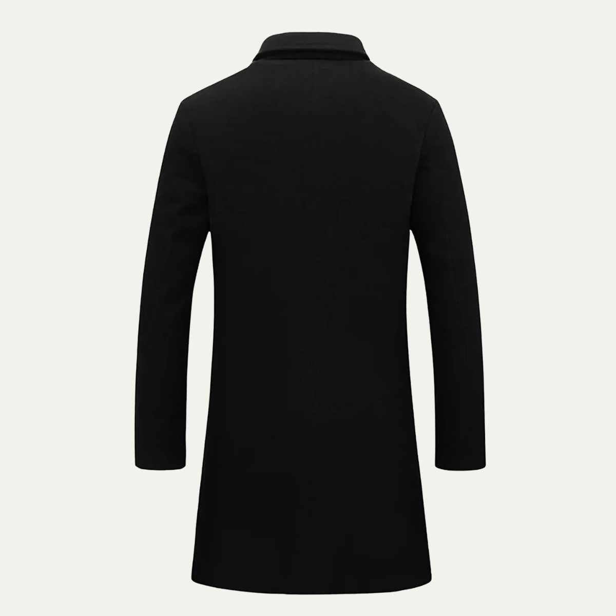 Classic Men's Wool Long Double Breasted Coat