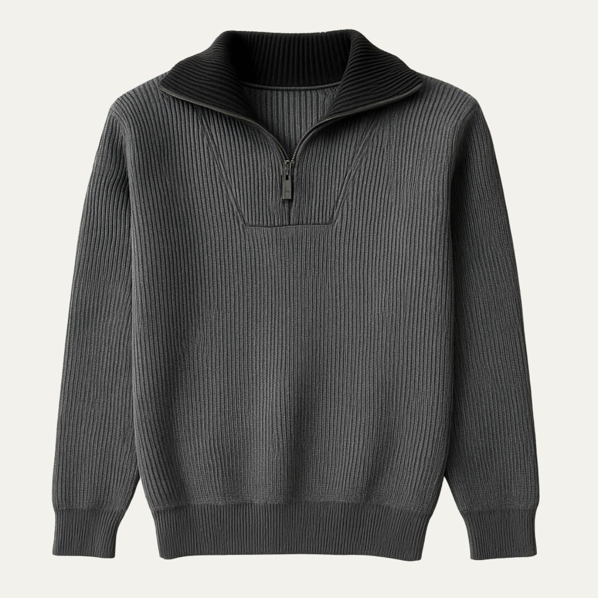 Warm Quarter Zip Men's Fleece Sweater