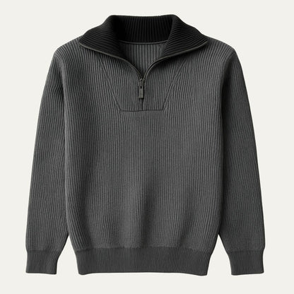 Warm Quarter Zip Men's Fleece Sweater