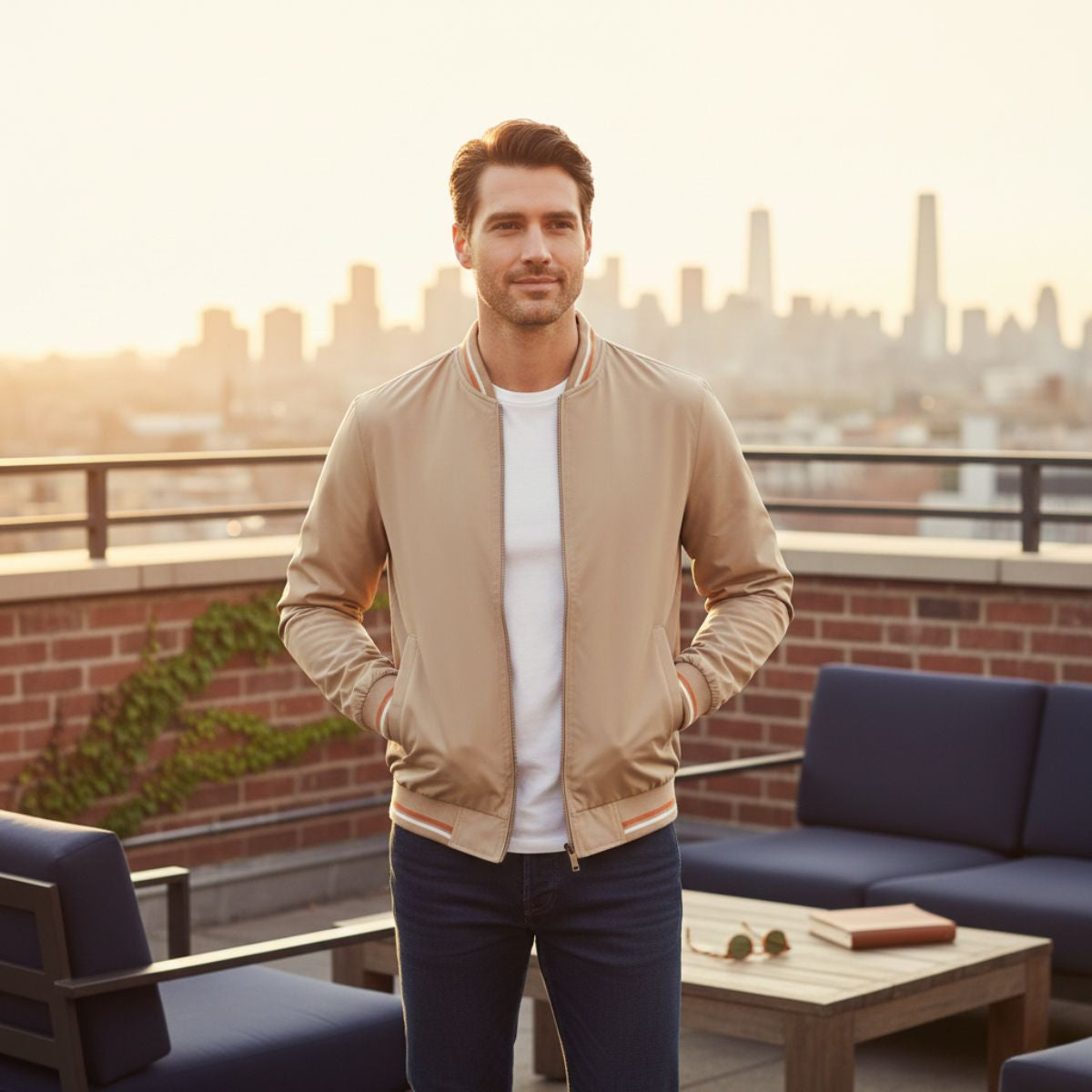 Classic Fit Mens Zipper Jacket