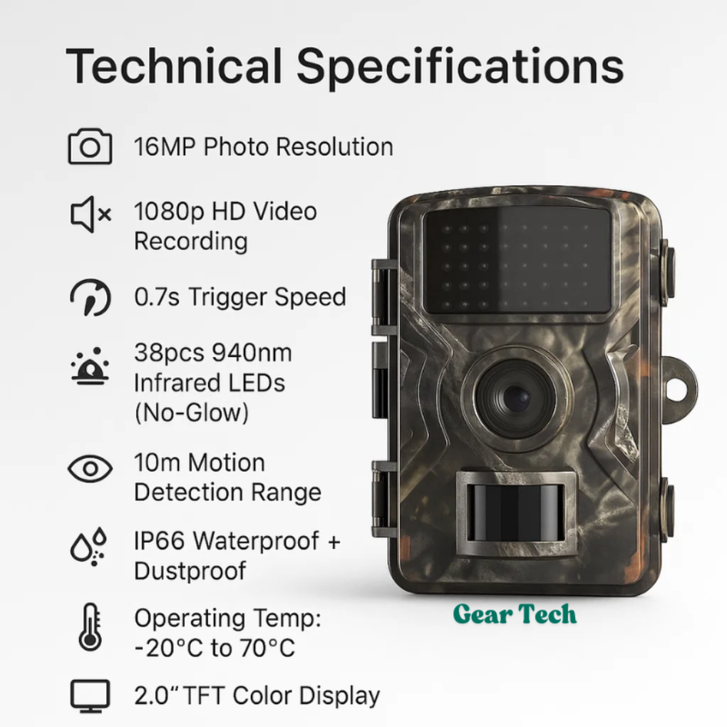 Motion Activated Outdoor Trail Camera