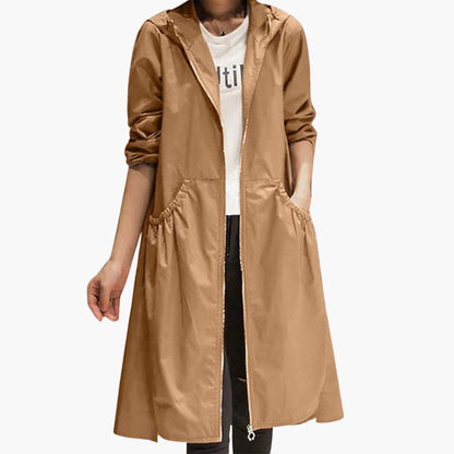 Ladies Water Resistant Parka Jacket with Zip