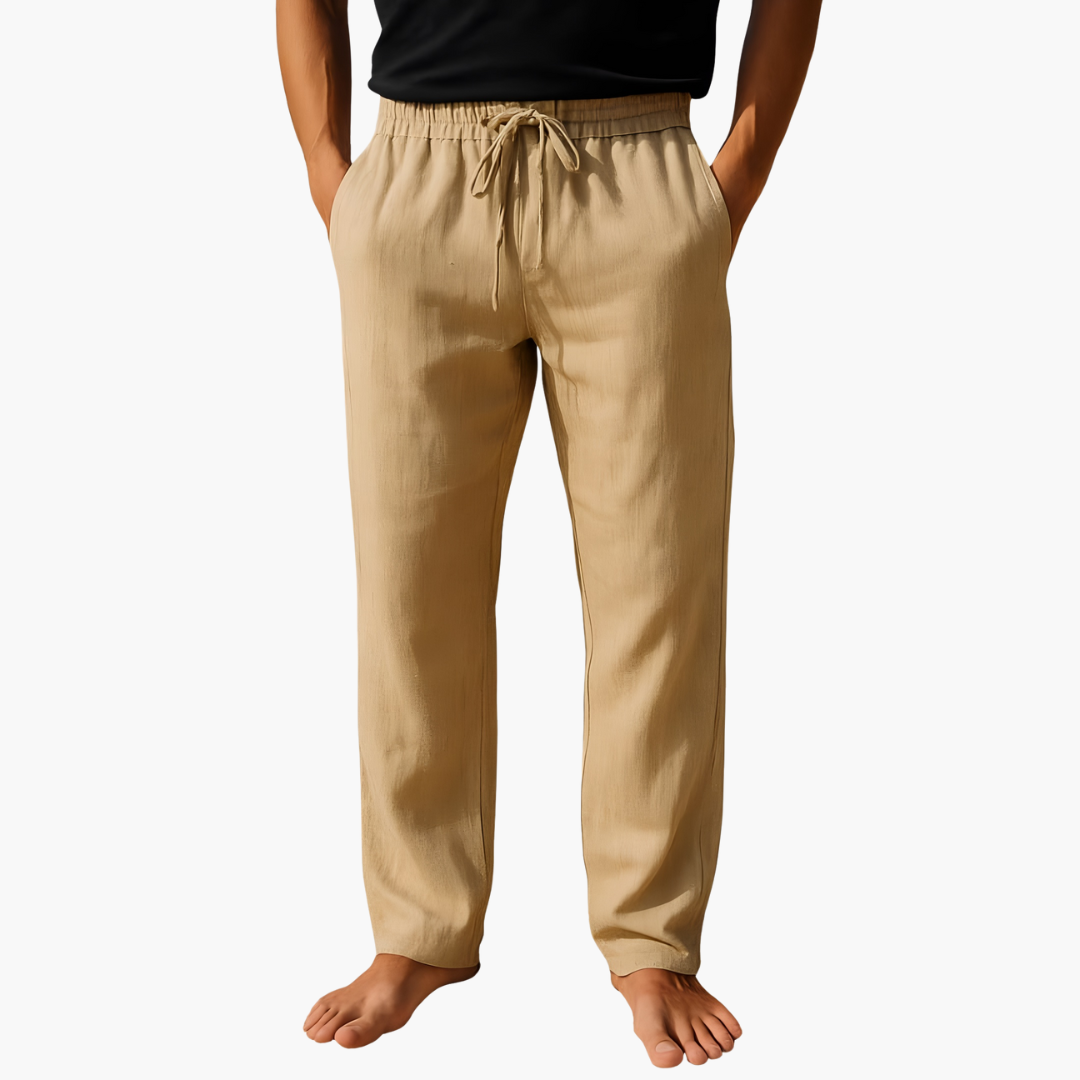 Lightweight Summer Drawstring Pants for Men