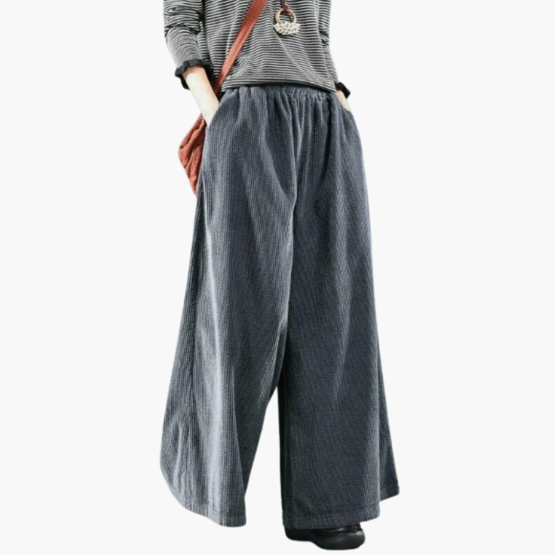 Ladies Classic Straight Leg Corduroy Pants