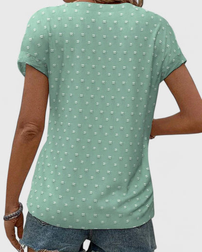 Relaxed Fit V-Neck Casual Tee