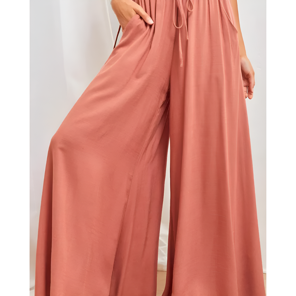 Comfortable Elastic Waist Summer Trousers