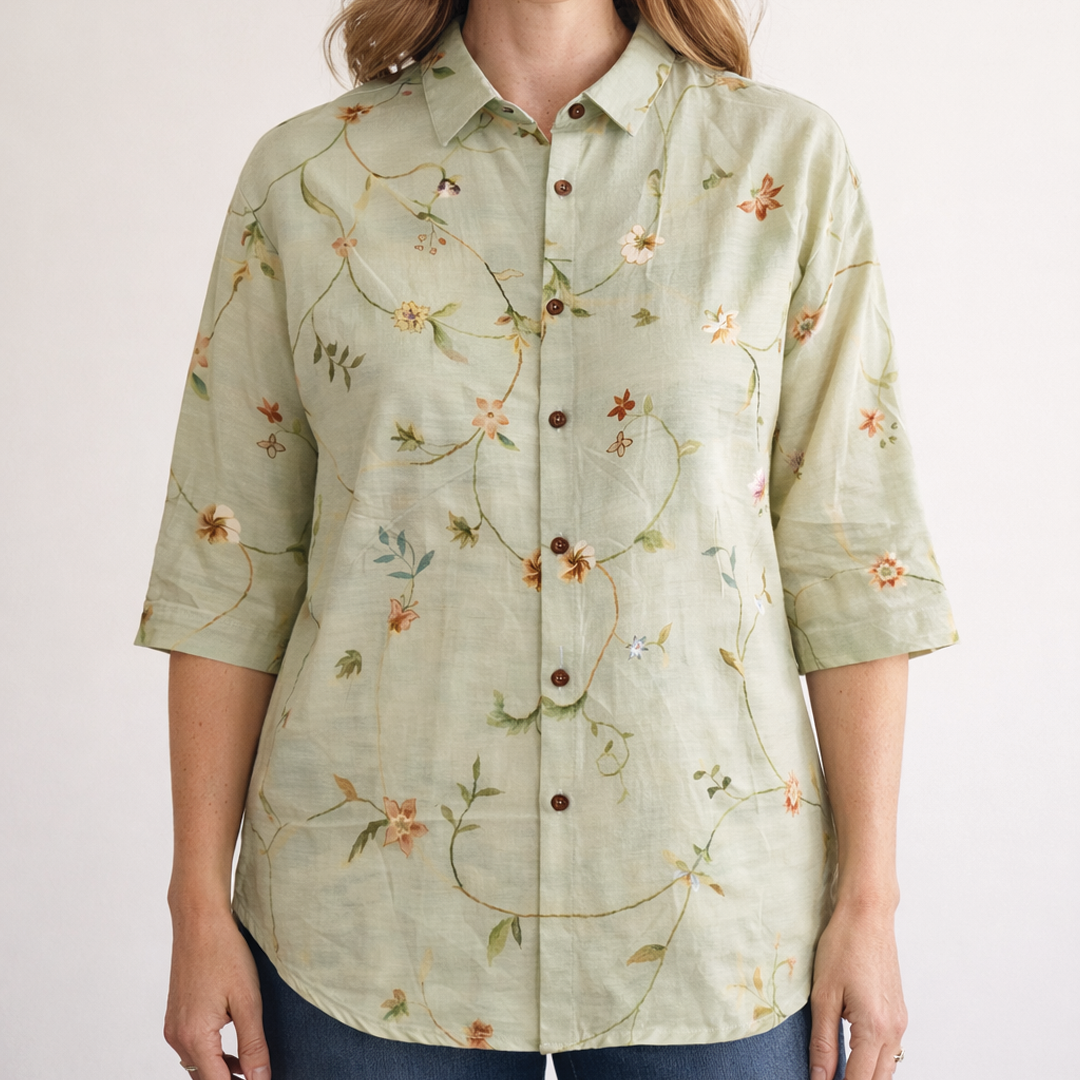 Casual V-Neck Summer Top - Vossary
