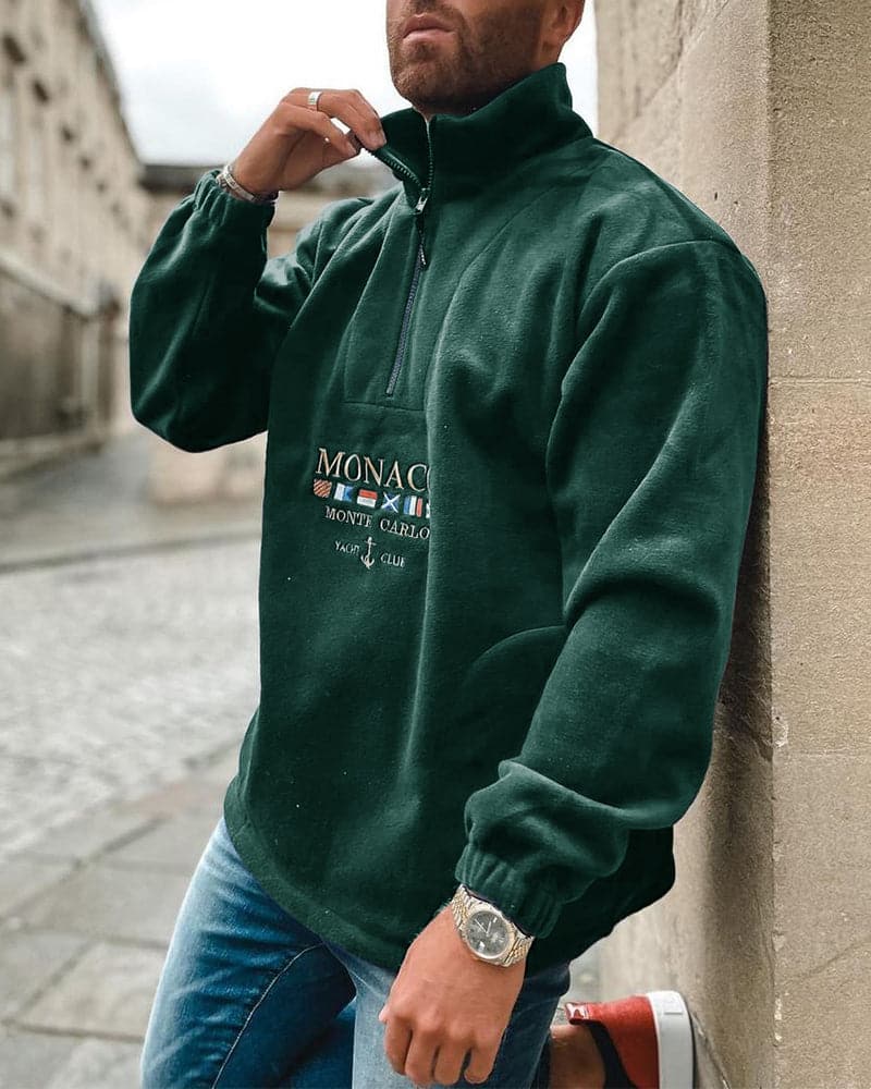 Comfortable Mens Fleece Pullover Sweatshirt