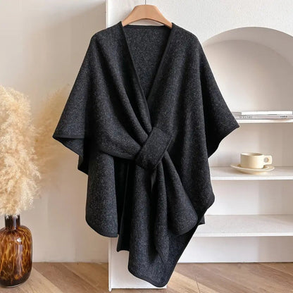 Soft Oversized Women's Wrap Poncho