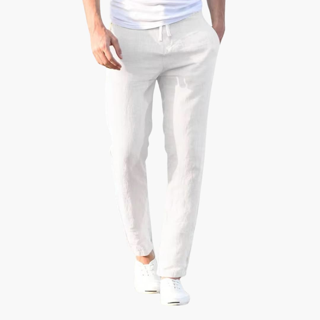 Men's Slim Fit Elastic Waist Trousers