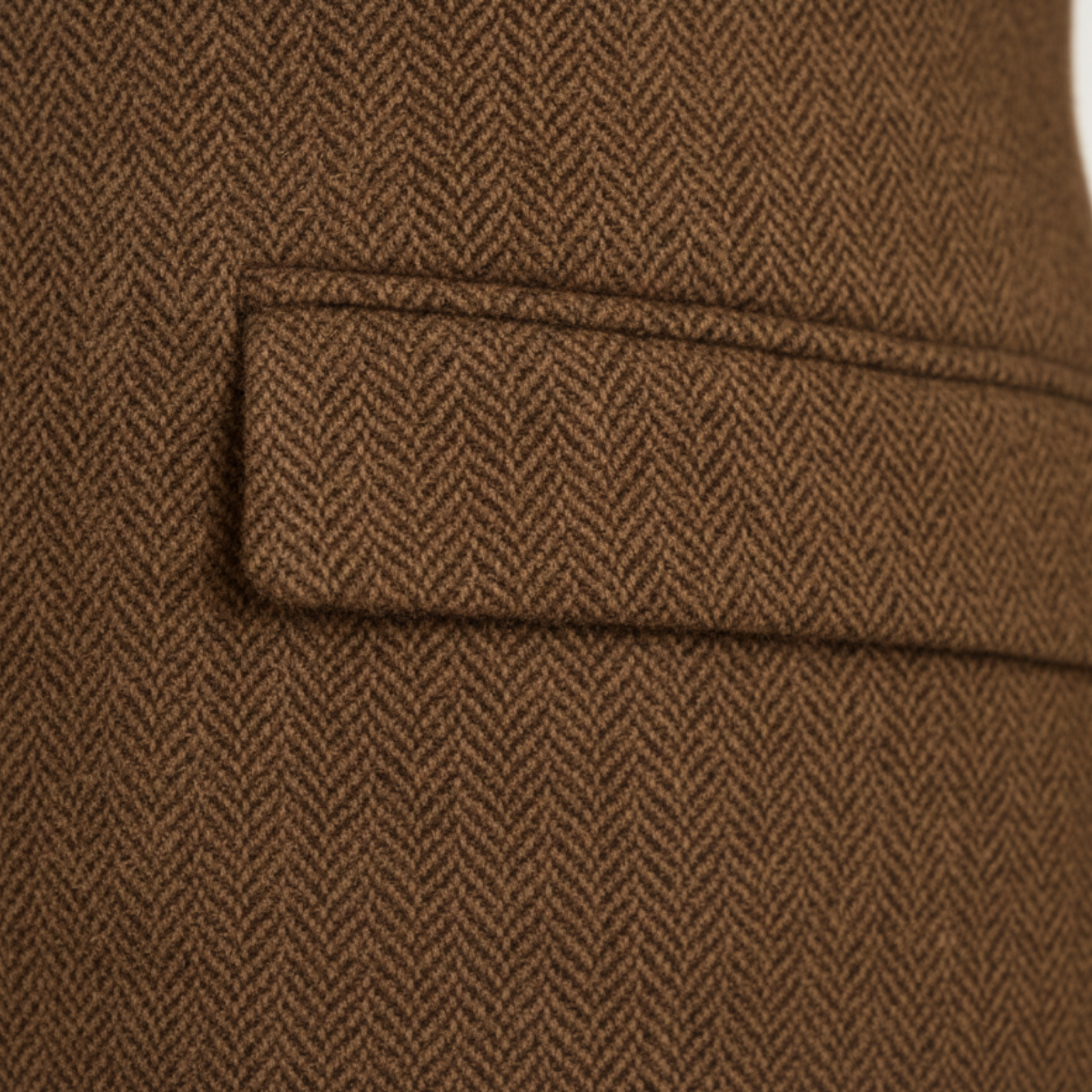 Classic Tan Tweed Blazer Jacket for Men
