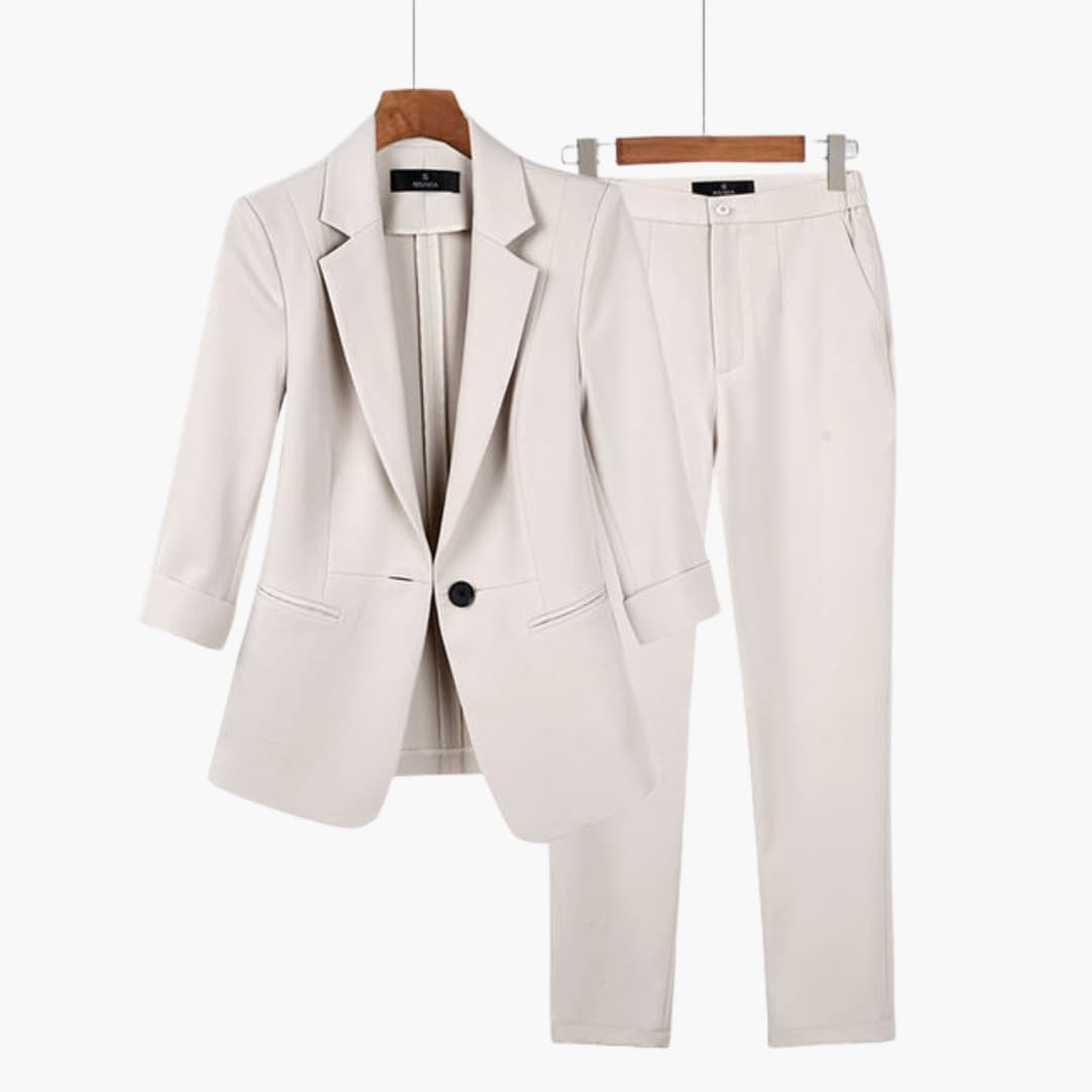 Ladies Business Jacket and Pants Set