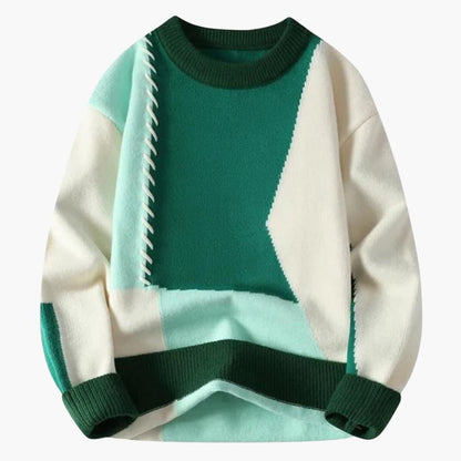 Cozy Plaid Mens Sweater for Winter