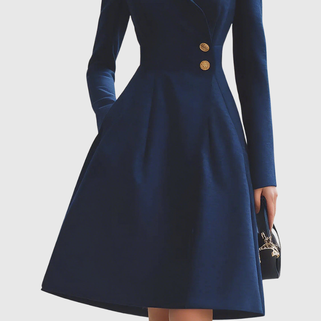 Slim Fit Long Coat Dress