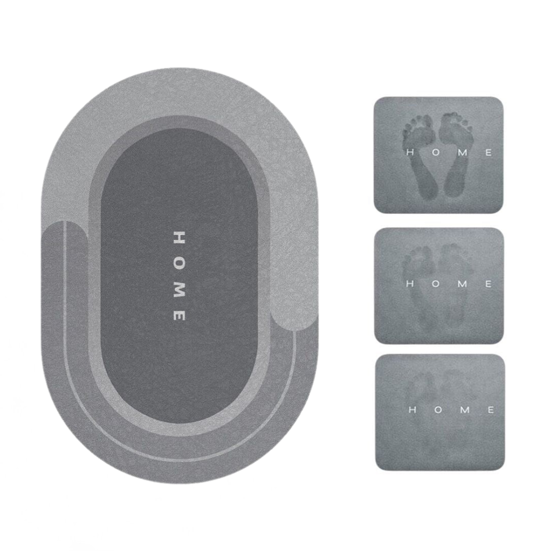 Soft Rubber Bathroom Mat With Grip Bottom