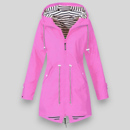 Ladies Waterproof Windbreaker Coat